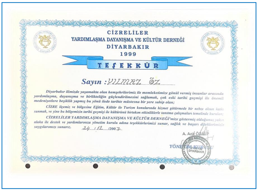 YARDIMLAŞMA DAYANIŞMA VE KÜTÜR DERNEĞİ DİYARBAKIR