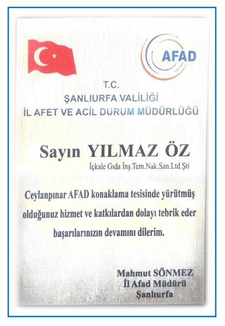 ŞANLIURFA VALİLİĞİ - İL AFET ACİL DURUM MÜDÜRLÜĞÜ