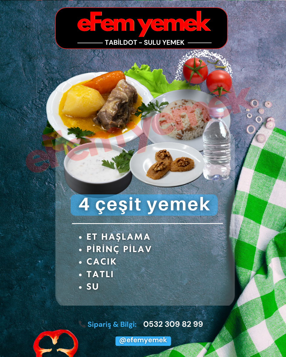 4 ÇEŞİT YEMEK