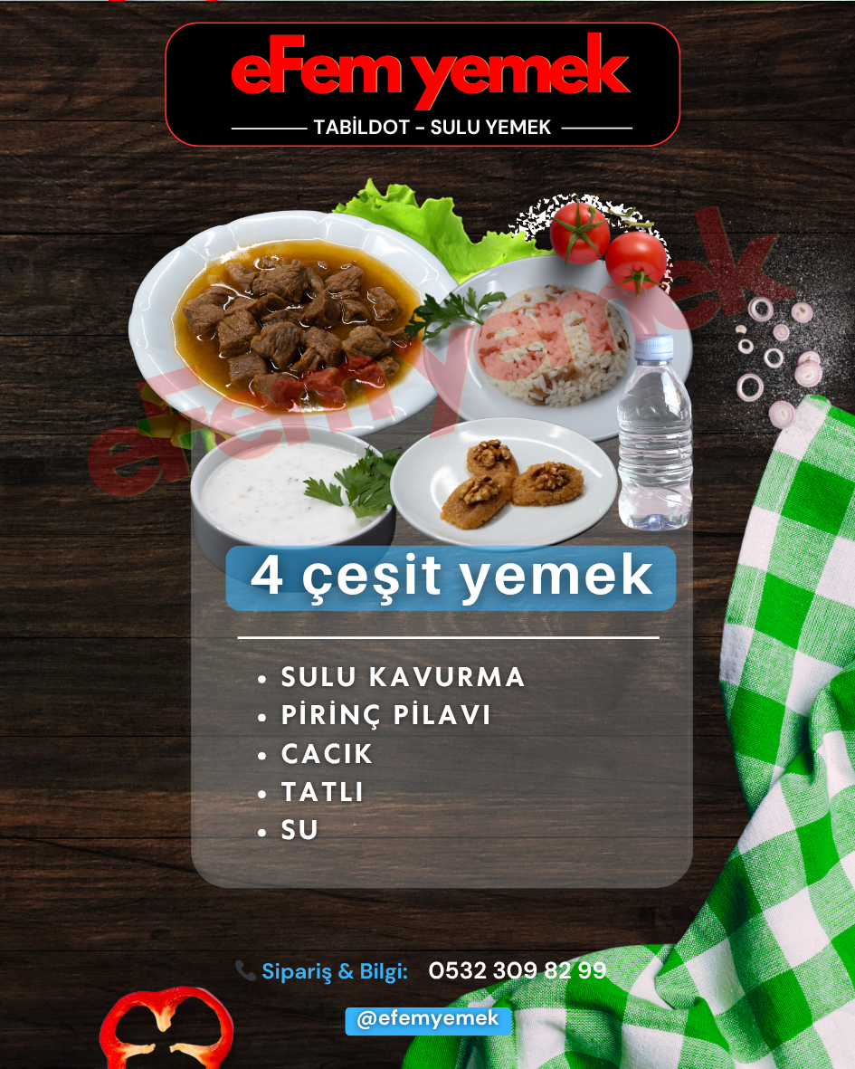 4 ÇEŞİT YEMEK